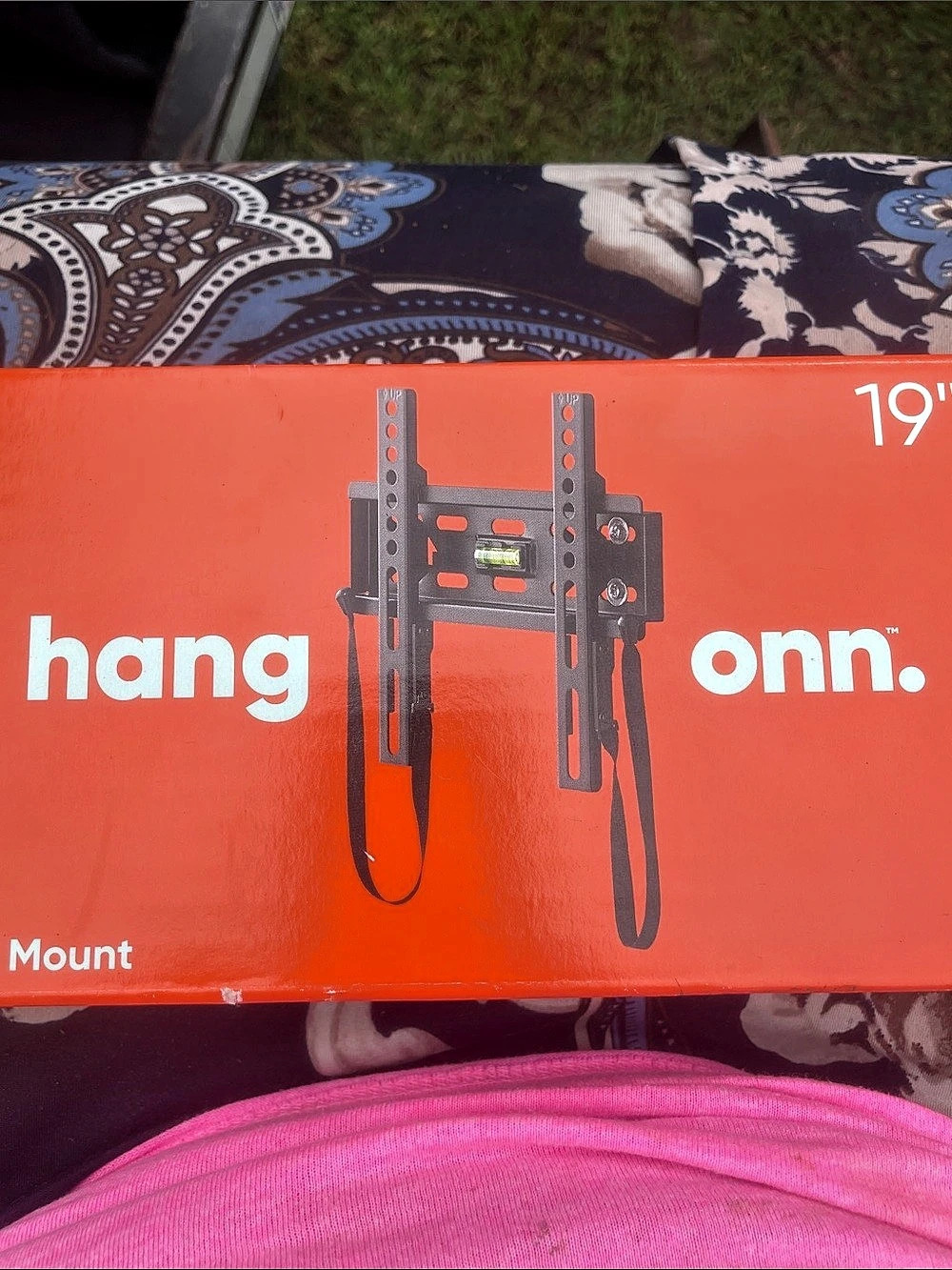 onn. TV Wall Mount. 19–42 in Black & Orange